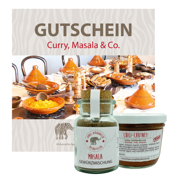 Gutschein-Paket "Curry, Masala & Co." für 2 Personen